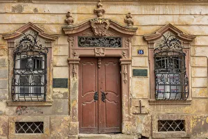 Serbia Prints: Vintage house, street in the old town, Sremski Karlovci, Vojvodina, Serbia