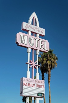 Retro Prints: Vintage motel sign, Las Vegas, Nevada, USA
