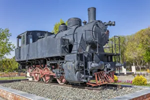 Locomotive Prints: Vintage steam locomative, Tabriz, East Azerbaijan province, Iran