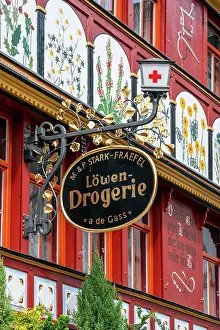 Shop Prints: Vintage wrought-iron shop sign, Appenzell, Canton of Appenzell Innerrhoden, Switzerland