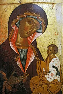 The Virgin of Georgian (16 century), Kargopol icon, Vologda museum, Vologda, Russia