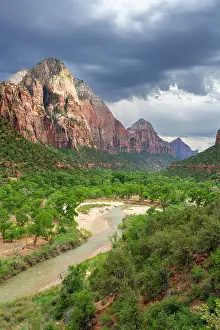 Q3 2023 Prints: Virgin River flowing through Zion Canyon near Heaps Canyon