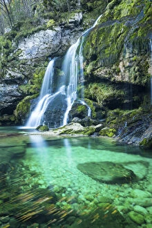 Cascade Collection: Virje Waterfall, near Bovec, Slovenia, Europe