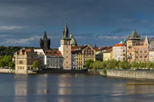 Stare Mesto Prints: Vltava River and Smetana Museum, Prague, Bohemia, Czech Republic