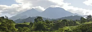 Biodiversity Collection: Volcan Baru rising about the forest, Panama, Central America