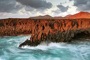 Premium Selects 2024 Prints: The volcanic coastline at Los Hervideros bathed in evening light