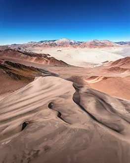 Geologic Formation Prints: Volcanic dunes in the high altitude desert, El Penon, Puna, Catamarca, Argentina