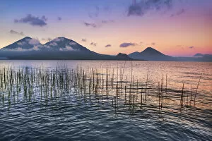 Lake Atitlan Gallery: volcanoes at Lake Atitlan - Guatemala, Solola, Lake Atitlan, San Antonio