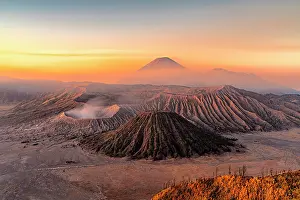 Volcano Prints: Volcanoes from Penanjakan viewpoint