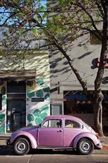 Images Dated 8th November 2022: A Volkswagen Beetle vintage car in a street of the Palermo district, Buenos Aires, Argentina