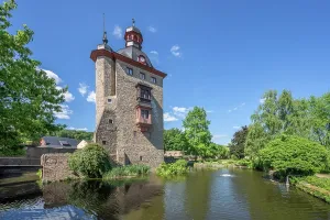 Wine Growing Region Prints: Vollrads Castle, Keep, Oestrich-Winkel, Rhine valley, Hesse, Germany