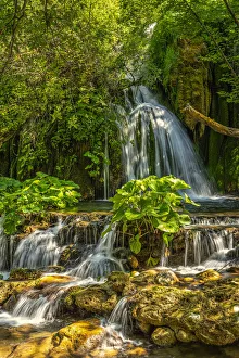 Fresh Gallery: At the Volturno waterfalls the waters flow rapidly among the stones forming jumps