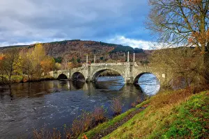 Perth And Kinross Prints: Wades Bridge, crossing the River Tay, Aberfeldy, Perth and Kinross, Scotland, UK