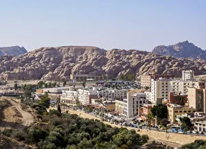 Wadi Musa, elevated view, Ma an Governorate, Jordan