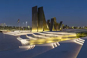 Images Dated 4th July 2017: Wahat Al Karama, Memorial to honour the UAEs martyrs, Abu Dhabi, United Arab