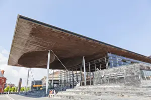 Cardiff Prints: Wales, Cardiff, Cardiff Bay, National Assembly for Wales Building