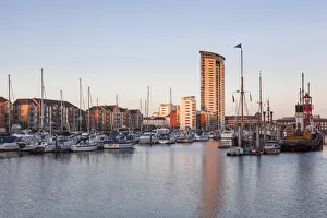 Wales, Glamorgan, Swansea, Swansea Docks, Regenerated Residential Area