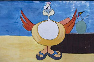 Images Dated 30th September 2014: Wall mural of a Dodo, Trou D eau Douce, Flacq, East Coast, Mauritius