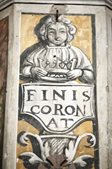 Tarn Prints: Wall painting, cathedral of St. Cecile, Albi, Tarn, France