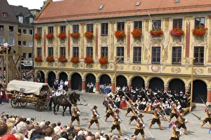 Procession Prints: Wallenstein Festival in Memmingen, Allgaeu, Bavaria, Germany