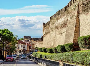 Walls of Ano Poli, the Upper Town, Thessaloniki, Central Macedonia, Greece