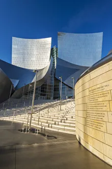 The Walt Disney Concert Hall designed by Frank Gehry, Los Angeles, California, USA