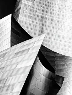 B And W Prints: Walt Disney Concert Hall, Downtown, Los Angeles, California, USA