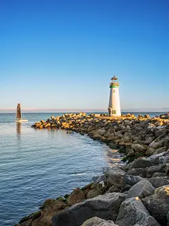 Santa Cruz Prints: Walton Lighthouse, Santa Cruz, California, USA