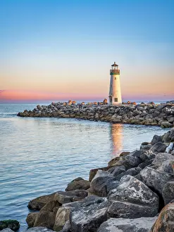 Santa Cruz Prints: Walton Lighthouse, Santa Cruz, California, USA