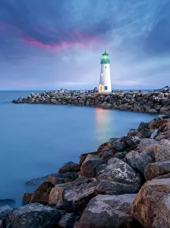 Santa Cruz Prints: Walton Lighthouse, Santa Cruz, California, USA