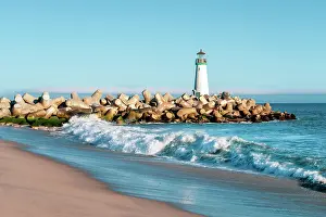 Santa Cruz Prints: Walton Lighthouse, Santa Cruz, California, USA