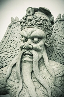 Warrior Prints: Warrior statue at Wat Pho (Temple of the Reclining Buddha), Bangkok, Thailand
