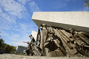 Masovia Prints: The Warsaw Uprising Monument, a striking bronze ensemble, depicts Armia Krajowa (Home