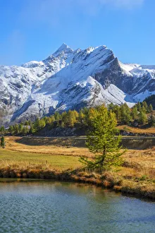 Wallis Prints: Wasenhorn with Simplon pass, Valais, Switzerland