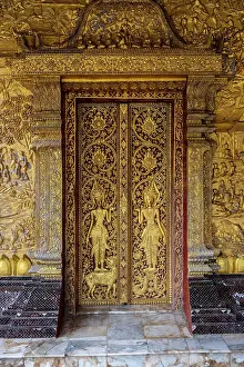 Wat May Souvannapoumaram Buddhist temple in Luang Prabang (ancient capital of Laos on the Mekong river), Laos
