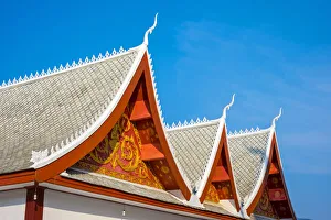 Lao Pdr Prints: Wat Nong Sihkounmuang buddhist temple, Luang Prabang, Louangphabang Province, Laos