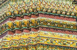 Images Dated 24th April 2018: Wat Pho, Bangkok, Thailand. Architectural details