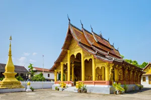 Wat Sene Souk Haram (Wat Sen) buddhist temple, Luang Prabang, Louangphabang Province