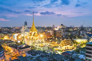 Chinatown Prints: Wat Traimit (Golden Buddha Temple), Yaorawat, Samphanthawong (Chinatown), Bangkok