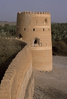 Crenellated Prints: The watchtower of the old fort in the village of Afi Sefalah