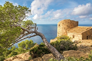 Hiking Route Prints: Former watchtower Torre de Cala en Basset