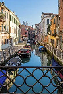 Canal Prints: Water canal in Dorsoduro, Venice, Veneto, Italy