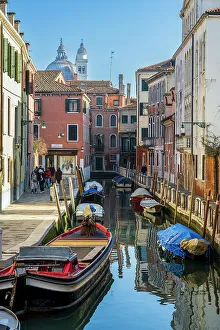 Sestiere Prints: Water canal in Dorsoduro, Venice, Veneto, Italy