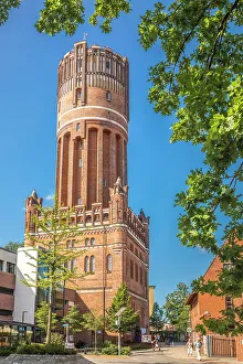Water Tower Prints: Water tower in the old town, Luneburg, Lower Saxony, Germany