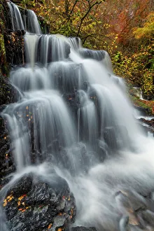 Cascade Prints: Waterfall in Autumn, Birks of Aberfeldy, Perthshire, Scotland