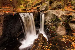 State Park Prints: Waterfall at Enders Falls State Park, Granby, Connecticut, USA