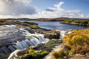 Images Dated 12th August 2021: Waterfall on Isle of Harris, Outer Hebrides, Scotland