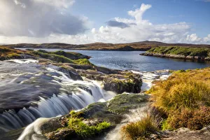 Waterfall on Isle of Harris, Outer Hebrides, Scotland