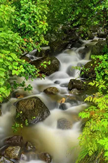 Streams Prints: Waterfall, Juneau, Alaska, USA