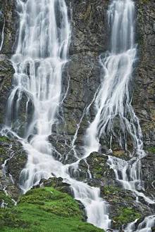 Bern Prints: Waterfall Jungibache - Switzerland, Bern, Interlaken-Oberhasli, Innertkirchen